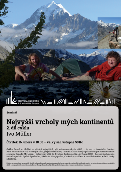 Seminář – Nejvyšší vrcholy mých kontinentů 2. díl cyklu – Ivo Müller