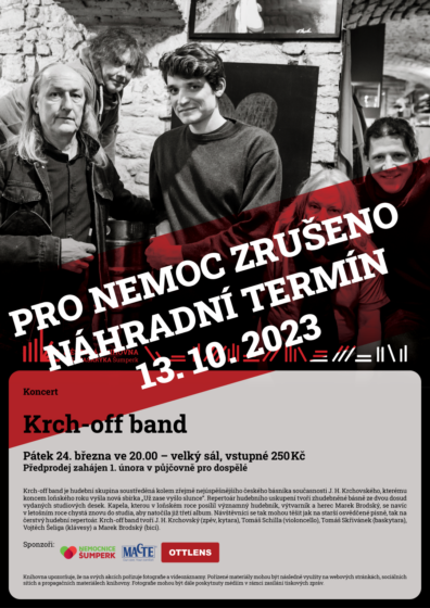 PRO NEMOC ZRUŠENO – Koncert – Krch-off band