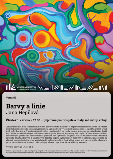 Vernisáž – Barvy a linie – Jana Hepilová