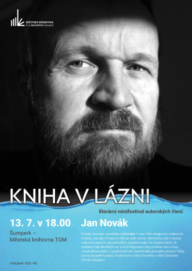 Literární minifestival autorského čtení – Kniha v lázni – Jan Novák