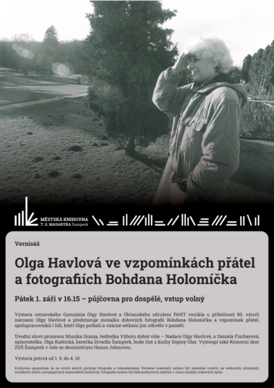 Vernisáž – Olga Havlová ve vzpomínkách přátel a fotografiích Bohdana Holomíčka