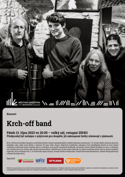 Plakát pro koncert Krch-off bandu