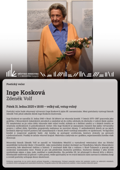 Poetický večer – Inge Kosková – Zdeněk Volf