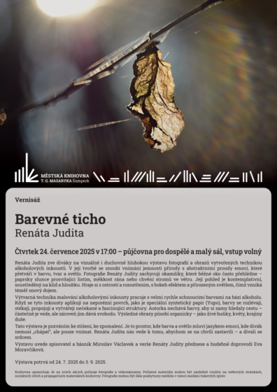 Vernisáž – Barevné ticho – Renáta Judita