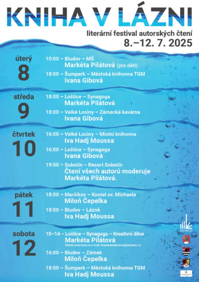 Literární festival autorských čtení Kniha v lázni