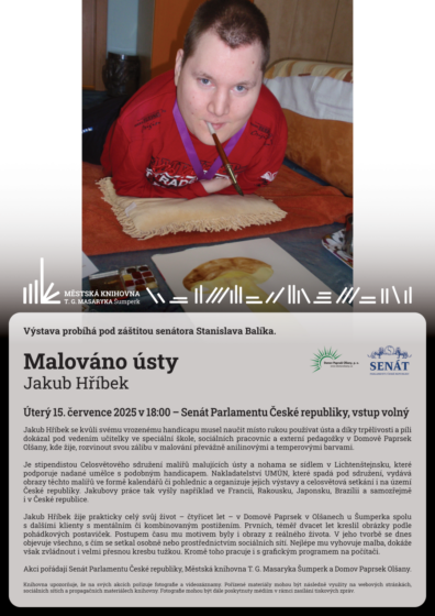 Výstava – Malováno ústy – Jakub Hříbek