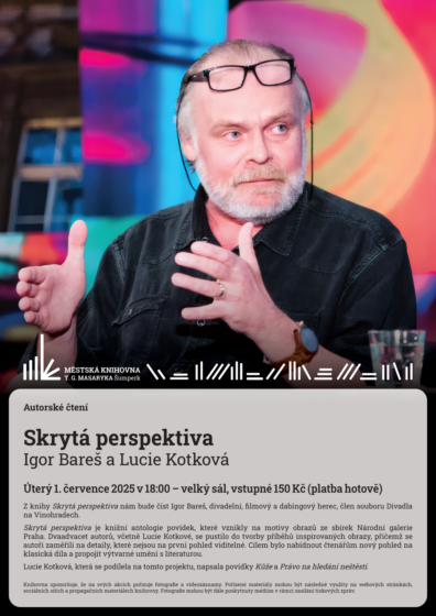 Autorské čtení – Skrytá perspektiva – Igor Bareš a Lucie Kotková