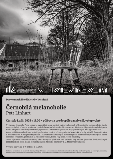 Dny evropského dědictví – Vernisáž – Černobílá melancholie – Petr Linhart