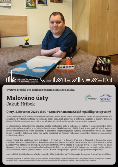 Výstava – Malováno ústy – Jakub Hříbek