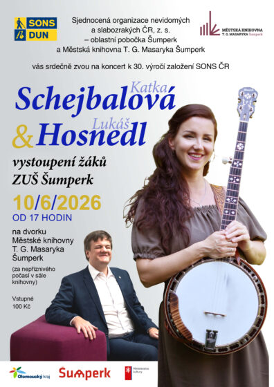 Koncert k 30. výročí založení SONS – MgA. Kateřina Schejbalová, kytarista Lukáš Hosnedl a žáci ZUŠ Šumperk pod vedením Elišky Strachotové