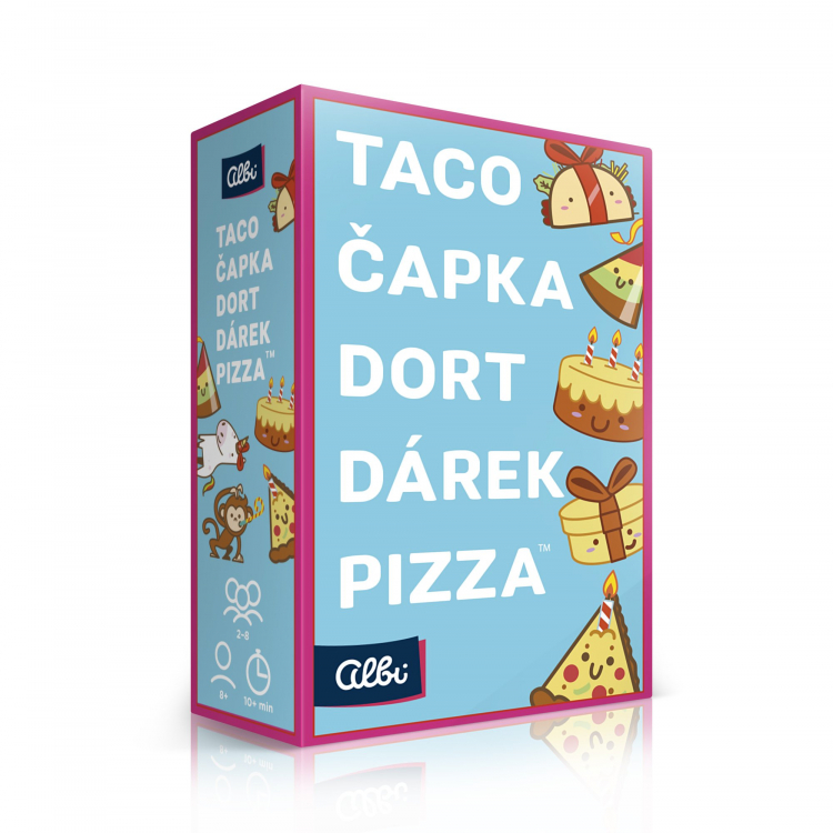 Taco, čapka, dort, dárek, pizza od Albi