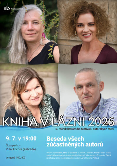 Kniha v lázni – Beseda všech zúčastněných autorů – Šumperk – Villa Ancora