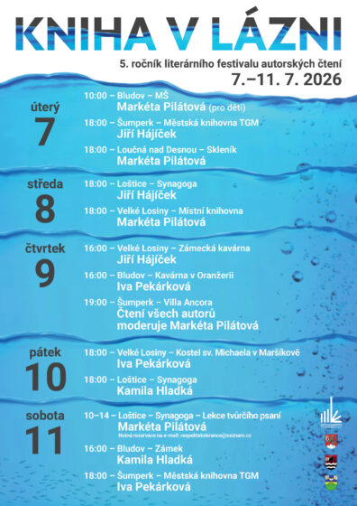 Literární festival autorských čtení Kniha v lázni